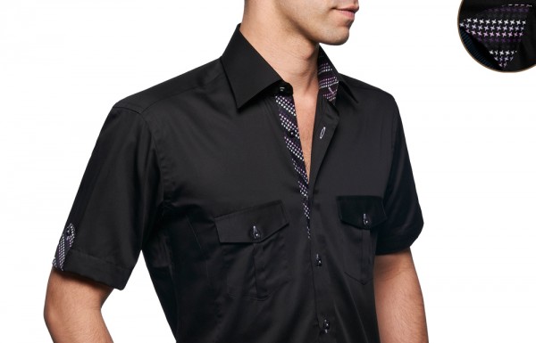 chemise couleur manche