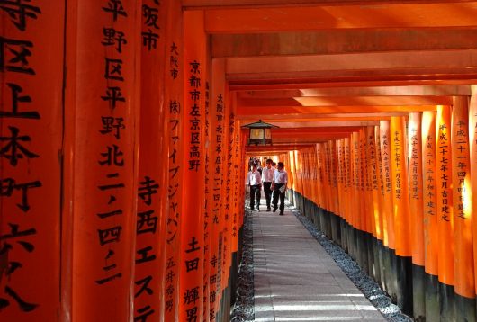 fushimi inari kyoto japon