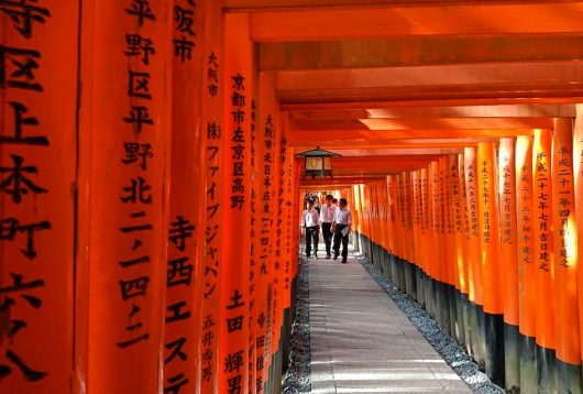 fushimi inari kyoto japon