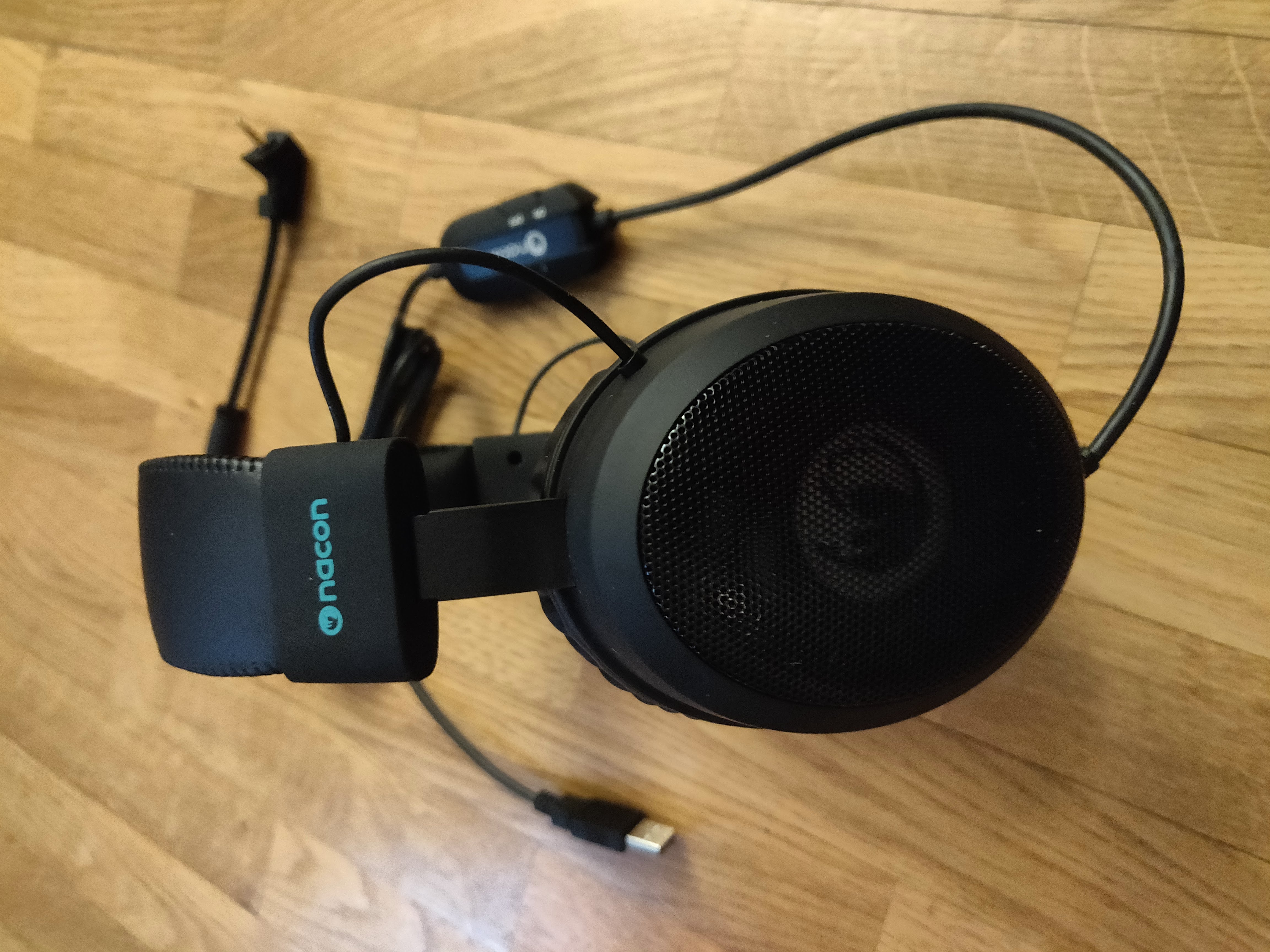 NACON PCGH-300SR Binaural Bandeau Noir Casque Audio Casques Audio Console de Jeu/PC/Jeux, 7.1 canaux, Binaural, Bandeau, Noir, Bleu 