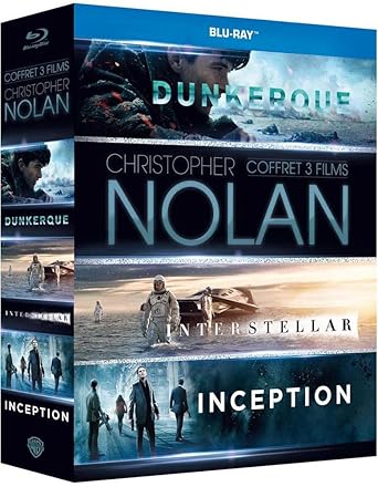 Christopher Nolan - Coffret 3 films : Inception + Interstellar + Dunkerque [Blu-ray + Digital HD]