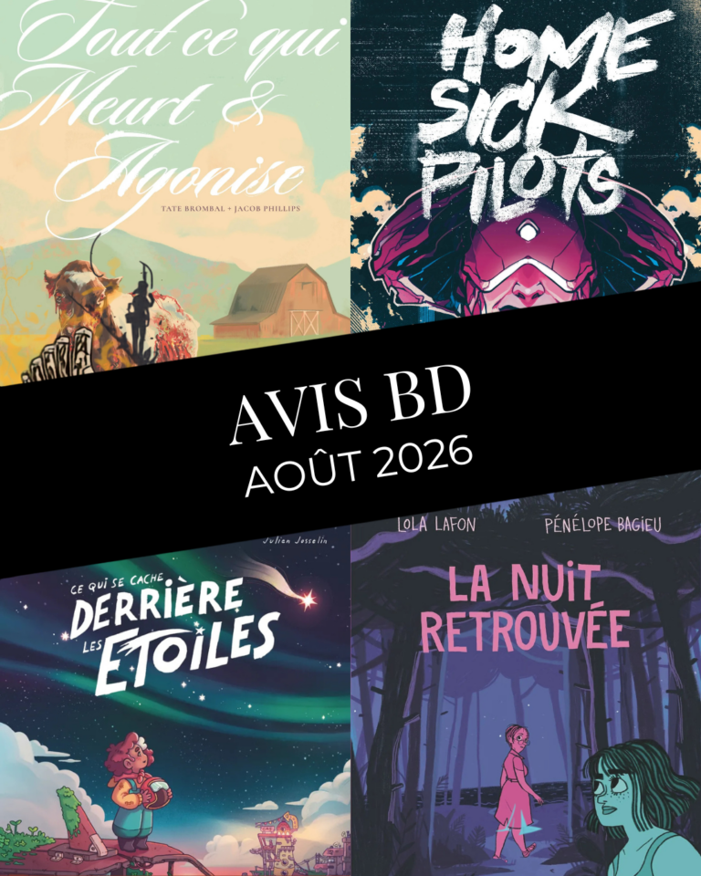 Avis BD : La nuit retrouvée, Home Sick Pilots, Tout ce qui meurt & agonise, Ce qui se cache derrière les étoiles