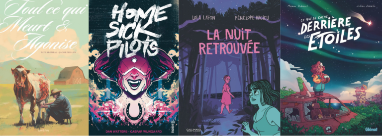 Avis BD : La nuit retrouvée, Home Sick Pilots, Tout ce qui meurt & agonise, Ce qui se cache derrière les étoiles