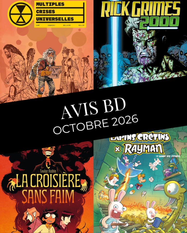 Avis BD : Rick Grimes 2000, The Lapins Crétins – X Rayman, La Croisière sans faim, Multiples Crises Universelles